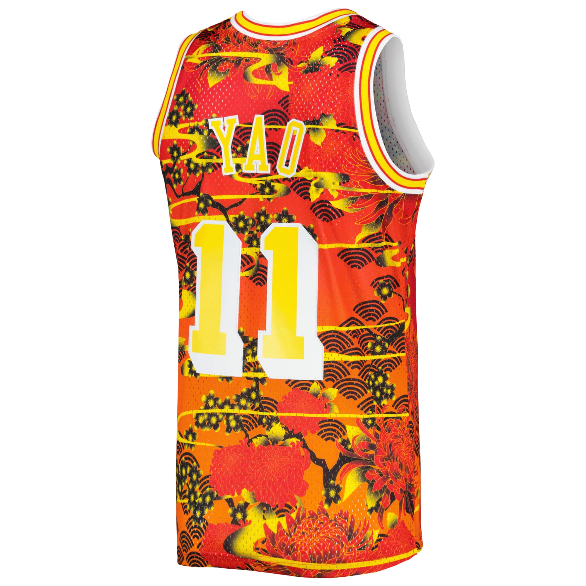 Men's Houston Rockets Yao Ming Red 2004/05 Hardwood Classics Lunar New Year Swingman Jersey