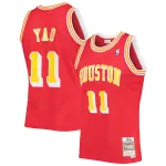 Men's Houston Rockets Yao Ming Red 2004/05 Hardwood Classics Swingman Jersey