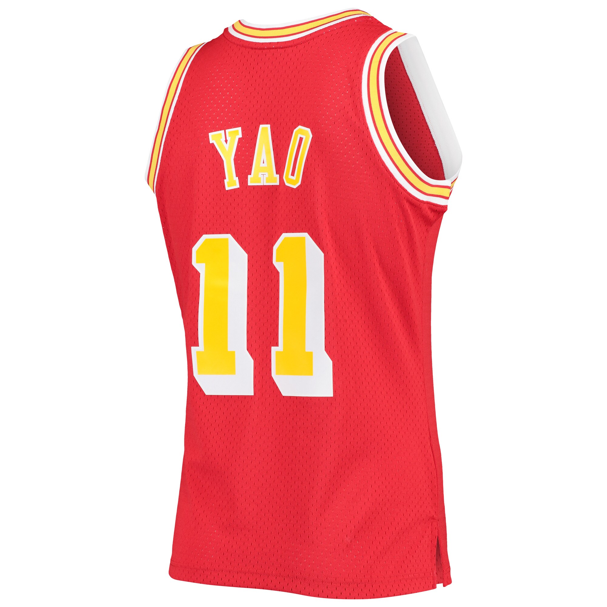 Men's Houston Rockets Yao Ming Red 2004/05 Hardwood Classics Swingman Jersey