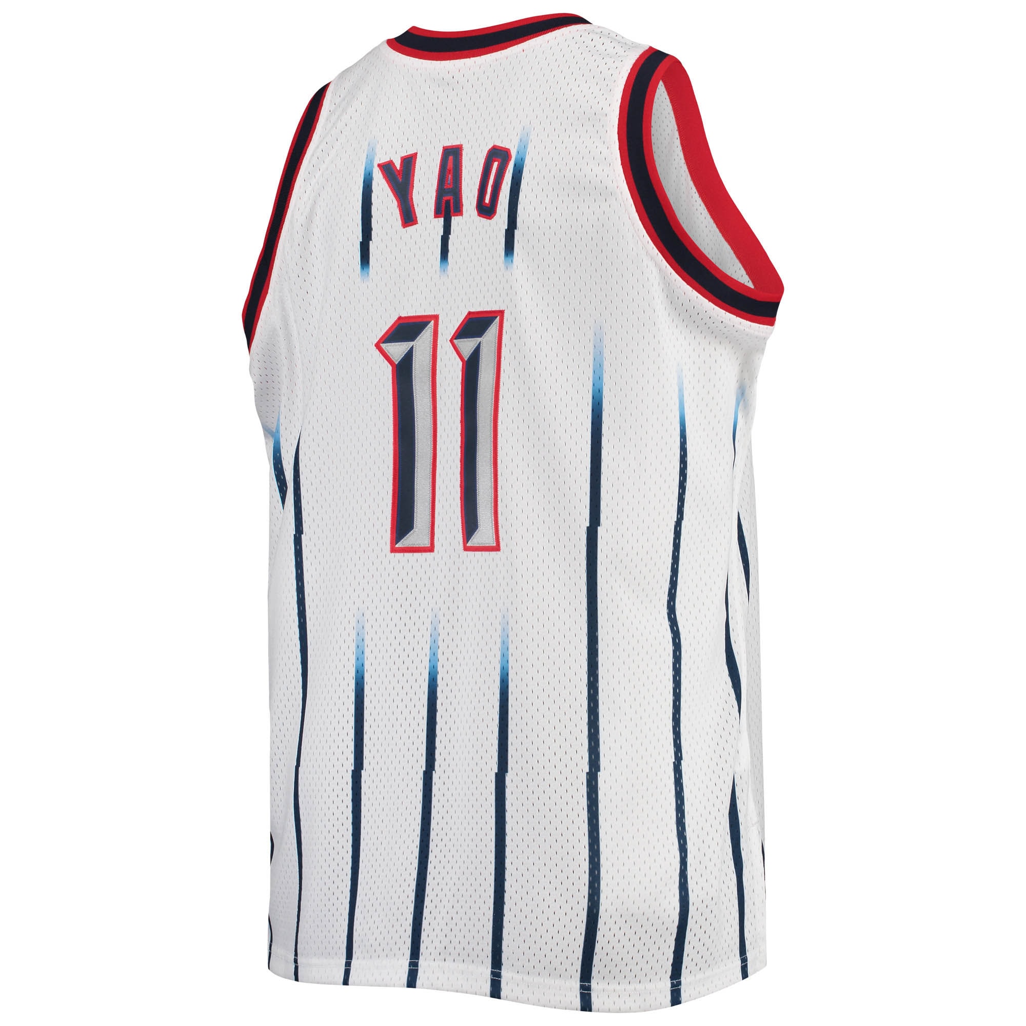 Men's Houston Rockets Yao Ming White 2002/03 Big & Tall Hardwood Classics Swingman Jersey