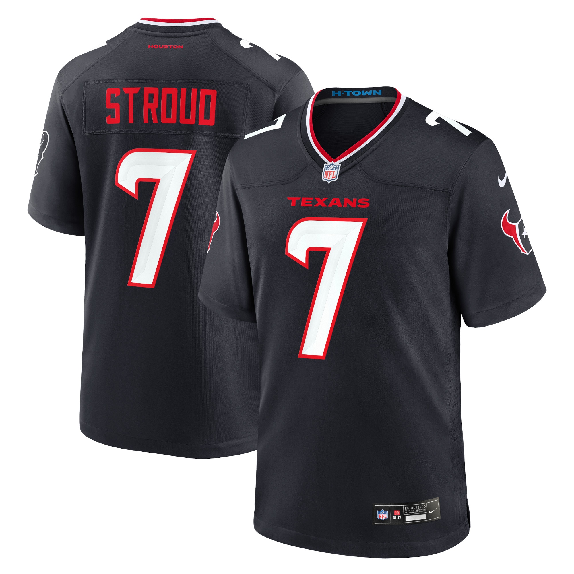 Men's Houston Texans C.J. Stroud Navy Game Jersey