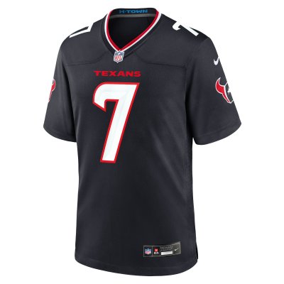 Men's Houston Texans C.J. Stroud Navy Game Jersey 02