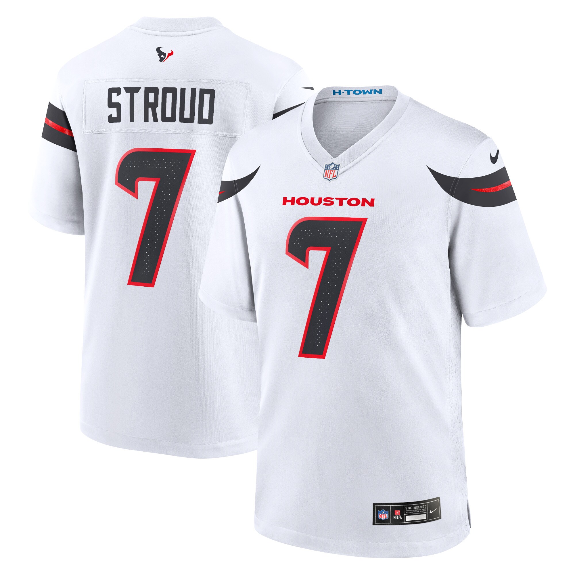 Men's Houston Texans C.J. Stroud White Game Jersey
