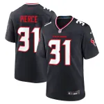 Men's Houston Texans Dameon Pierce Navy Game Jersey