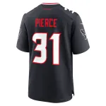 Men's Houston Texans Dameon Pierce Navy Game Jersey