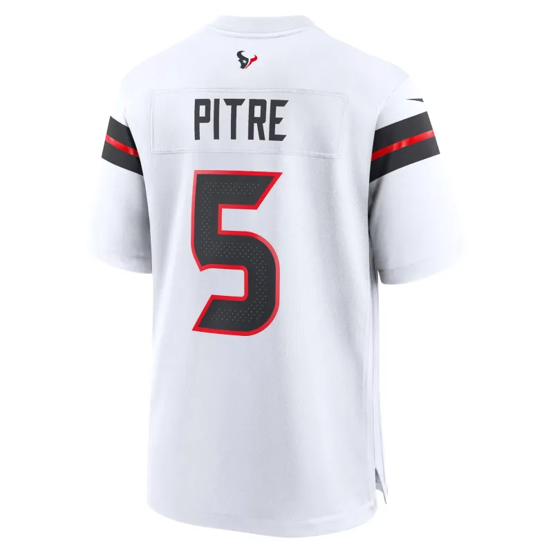Men's Houston Texans Jalen Pitre White Game Jersey