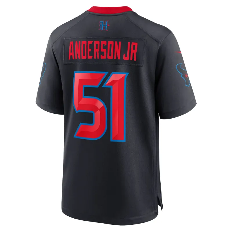 Men's Houston Texans Will Anderson Jr. Navy 2nd Alternate Game Jersey