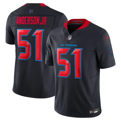 Men's Houston Texans Will Anderson Jr. Navy 2nd Alternate Vapor F.U.S.E. Limited Jersey 01