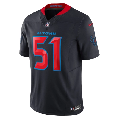 Men's Houston Texans Will Anderson Jr. Navy 2nd Alternate Vapor F.U.S.E. Limited Jersey 02