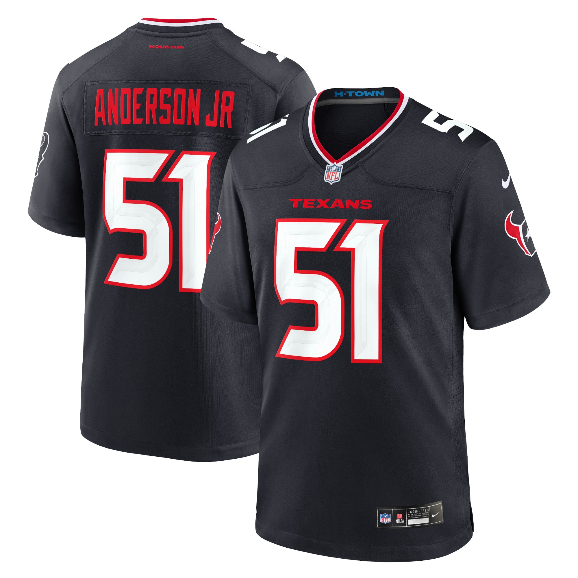 Men's Houston Texans Will Anderson Jr. Navy Game Jersey