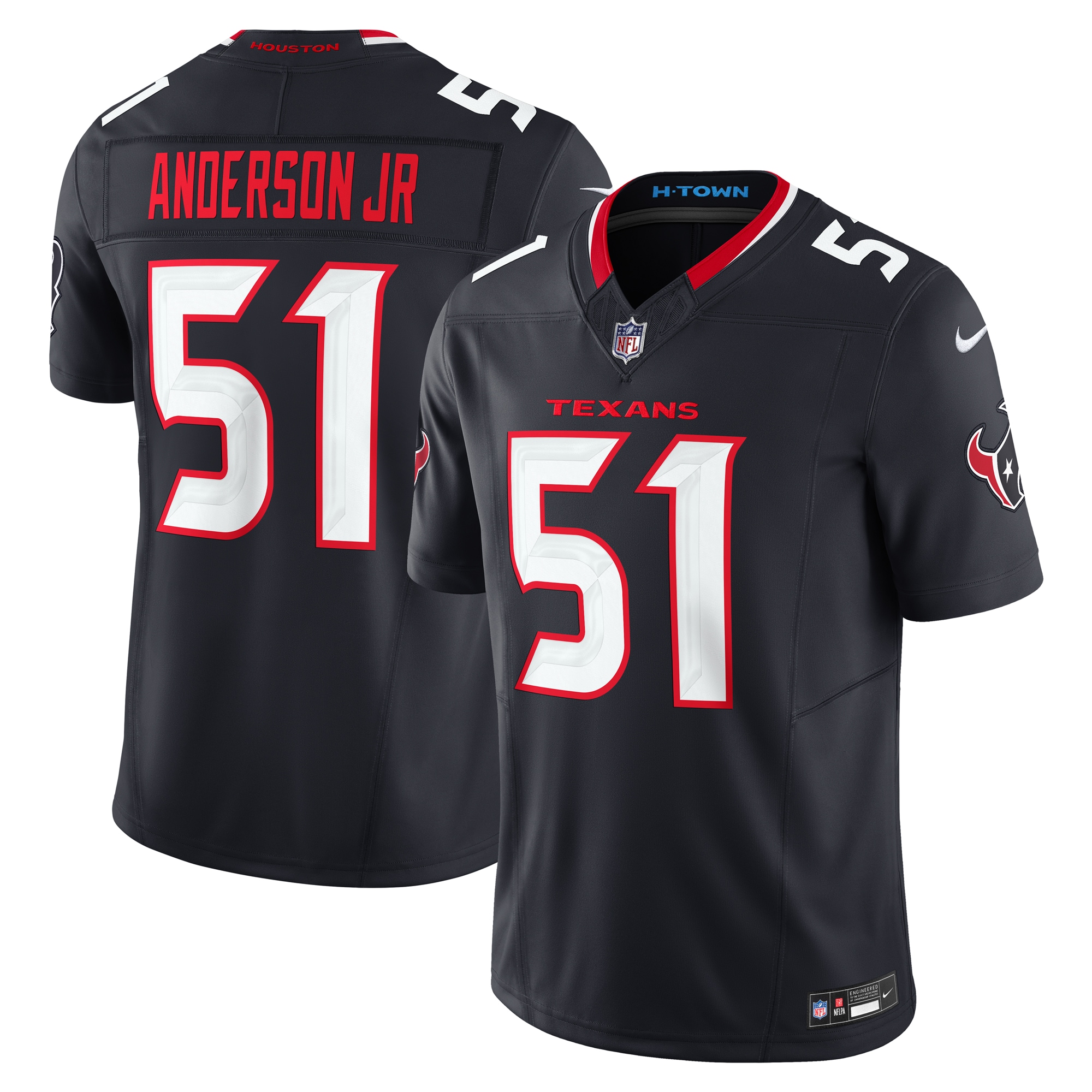 Men's Houston Texans Will Anderson Jr. Navy Vapor F.U.S.E. Limited Jersey