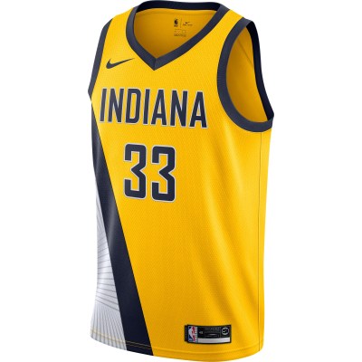 Men's Indiana Pacers Myles Turner Gold Swingman Jersey - Statement Edition 02