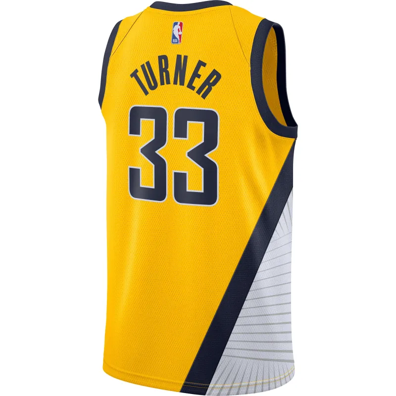 Men's Indiana Pacers Myles Turner Gold Swingman Jersey - Statement Edition