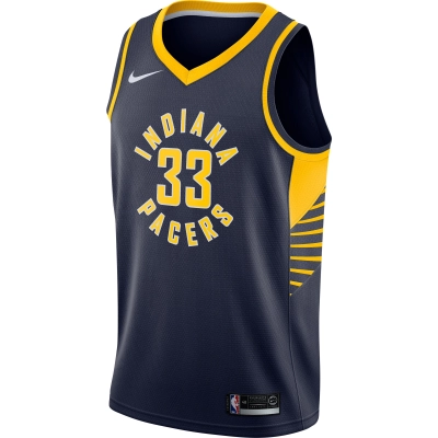 Men's Indiana Pacers Myles Turner Navy Swingman Jersey - Icon Edition 02