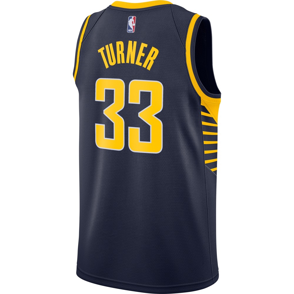 Men's Indiana Pacers Myles Turner Navy Swingman Jersey - Icon Edition