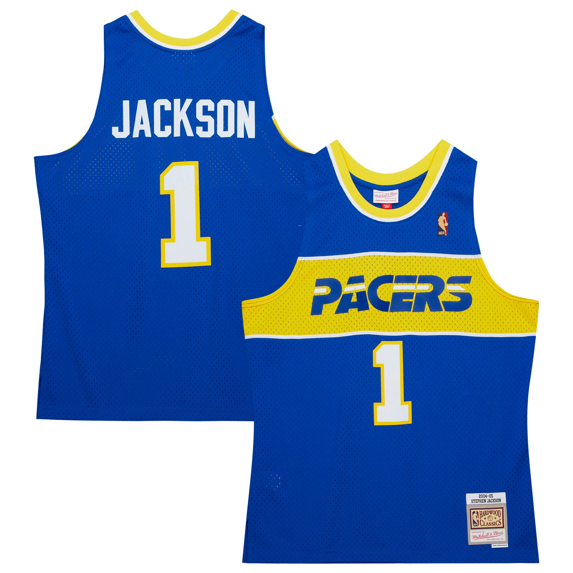 Men's Indiana Pacers Stephen Jackson Royal 2004/05 Hardwood Classics Swingman Jersey
