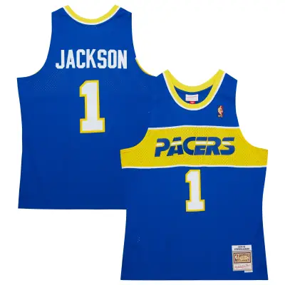 Men's Indiana Pacers Stephen Jackson Royal 2004/05 Hardwood Classics Swingman Jersey 01