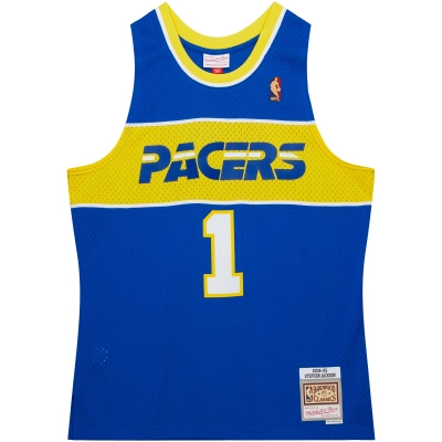 Men's Indiana Pacers Stephen Jackson Royal 2004/05 Hardwood Classics Swingman Jersey 02
