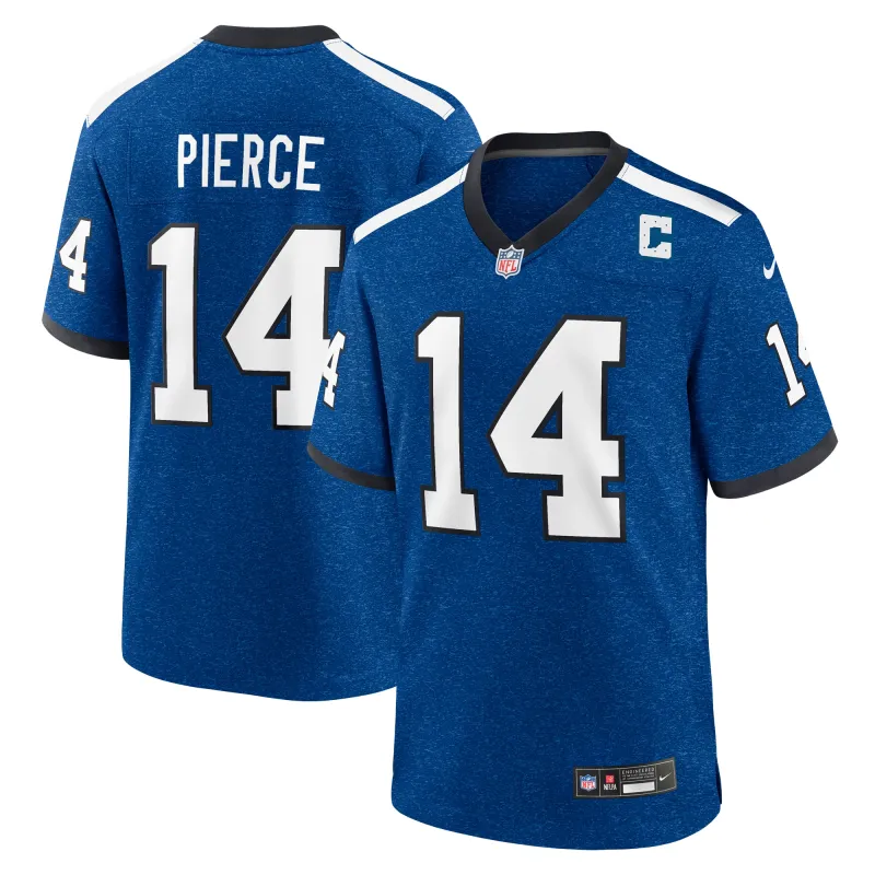 Men's Indianapolis Colts Alec Pierce Royal Indiana Nights Alternate Game Jersey