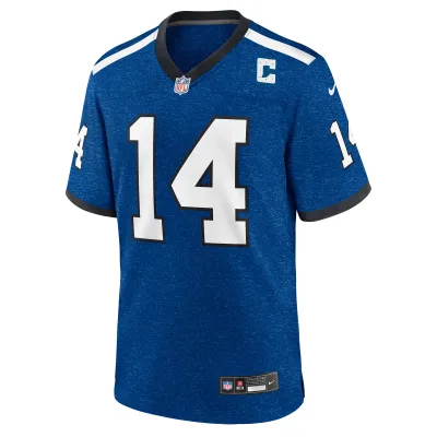 Men's Indianapolis Colts Alec Pierce Royal Indiana Nights Alternate Game Jersey 02