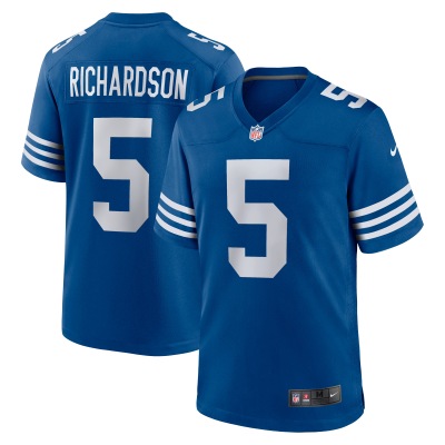 Men's Indianapolis Colts Anthony Richardson Royal 2023 NFL Draft First Round Pick Alternate Game Jersey 01