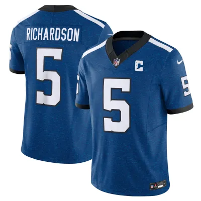 Men's Indianapolis Colts Anthony Richardson Royal Alternate Vapor F.U.S.E. Limited Jersey 01