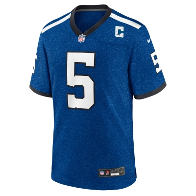 Men's Indianapolis Colts Anthony Richardson Royal Indiana Nights Alternate Game Jersey 02