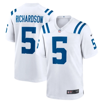 Men's Indianapolis Colts Anthony Richardson White 2023 NFL Draft First Round Pick Game Jersey 01