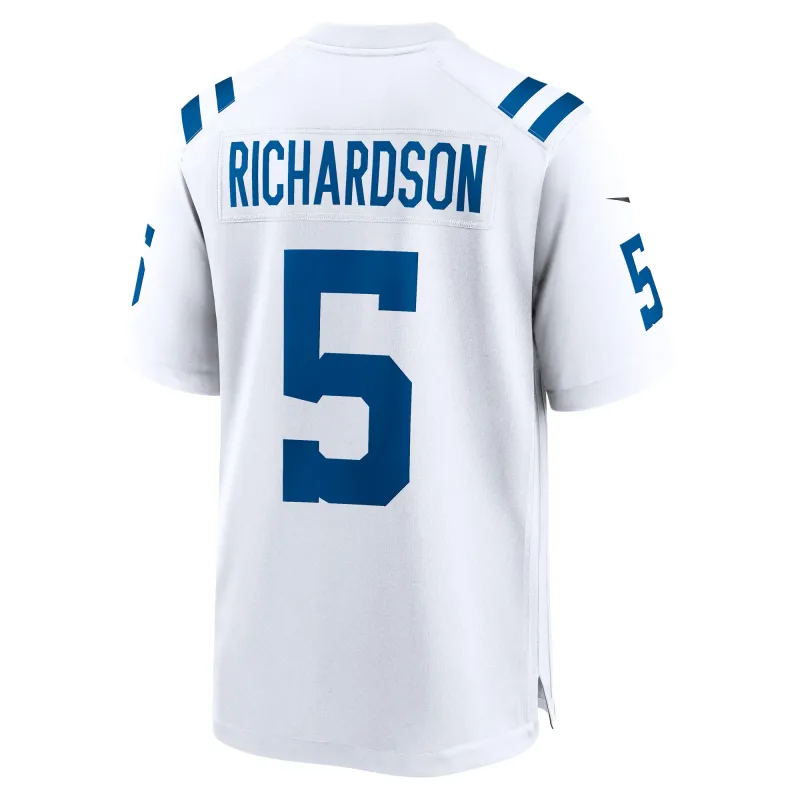 Men's Indianapolis Colts Anthony Richardson White 2023 NFL Draft First Round Pick Game Jersey
