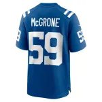Men's Indianapolis Colts Cameron McGrone Royal Team Game Jersey