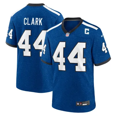 Men's Indianapolis Colts Dallas Clark Royal Indiana Nights Alternate Game Jersey 01