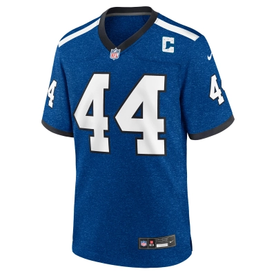 Men's Indianapolis Colts Dallas Clark Royal Indiana Nights Alternate Game Jersey 02