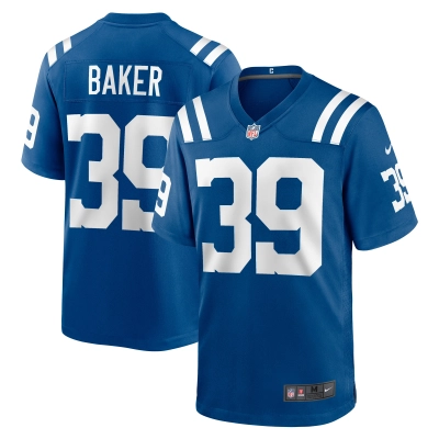 Men's Indianapolis Colts Darrell Baker Jr Royal Team Game Jersey 01