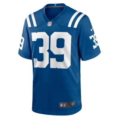 Men's Indianapolis Colts Darrell Baker Jr Royal Team Game Jersey 02