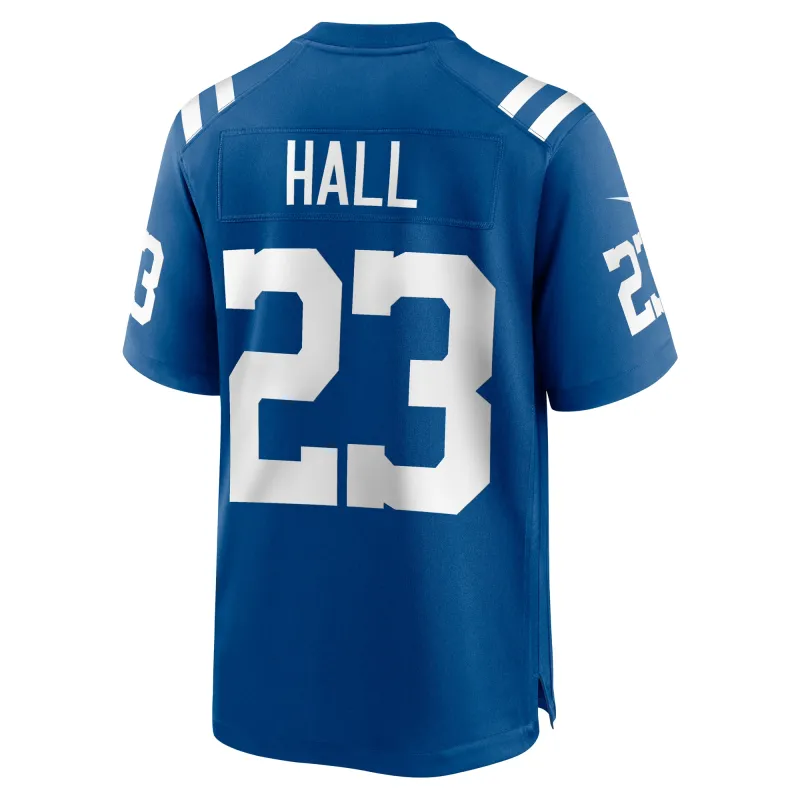 Men's Indianapolis Colts Darren Hall Royal Team Game Jersey