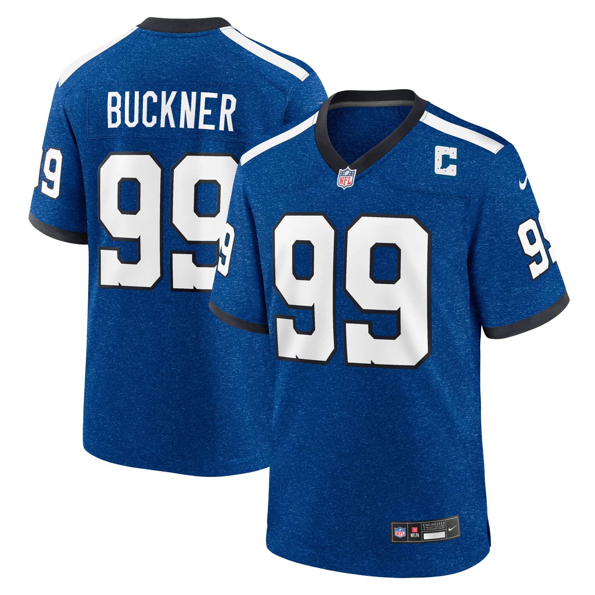 Men's Indianapolis Colts DeForest Buckner Royal Indiana Nights Alternate Game Jersey