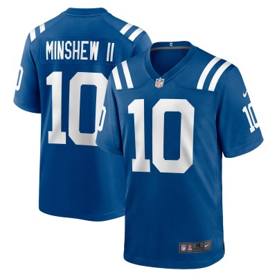 Men's Indianapolis Colts Gardner Minshew II Royal Game Jersey 01