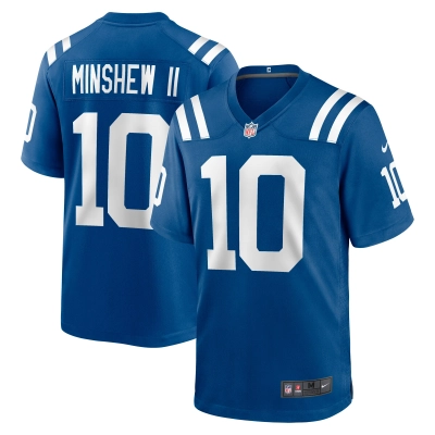 Men's Indianapolis Colts Gardner Minshew II Royal Game Jersey 01