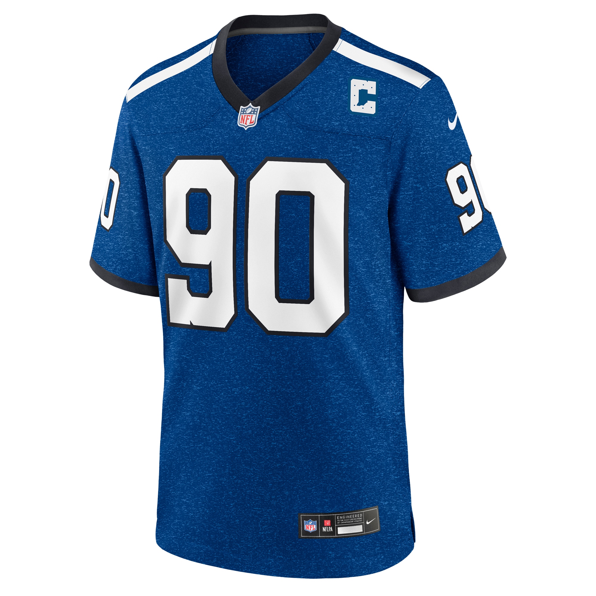 Men's Indianapolis Colts Grover Stewart Royal Indiana Nights Alternate Game Jersey