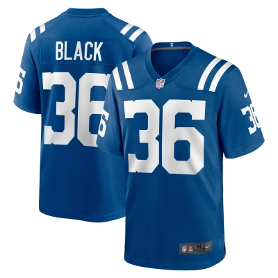 Men's Indianapolis Colts Henry Black Royal Team Game Jersey 01