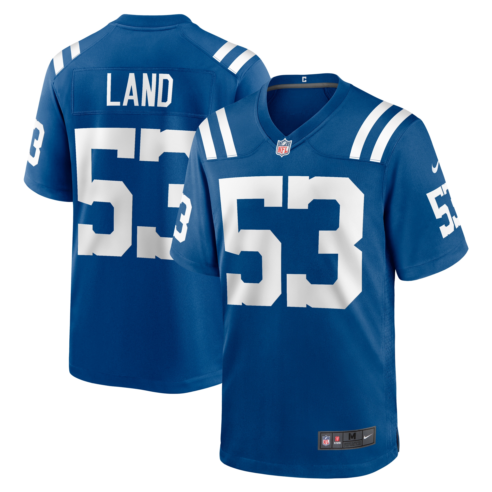 Men's Indianapolis Colts Isaiah Land Royal Team Game Jersey