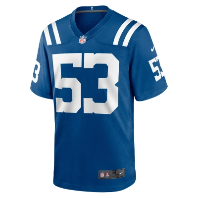 Men's Indianapolis Colts Isaiah Land Royal Team Game Jersey 02
