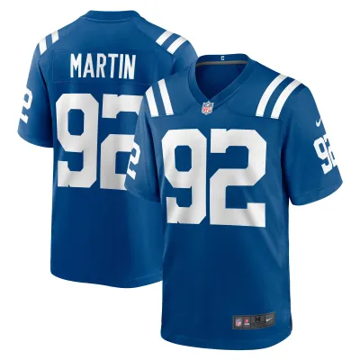 Men's Indianapolis Colts Jacob Martin Royal Team Game Jersey 01