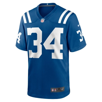 Men's Indianapolis Colts Jake Funk Royal Team Game Jersey 02