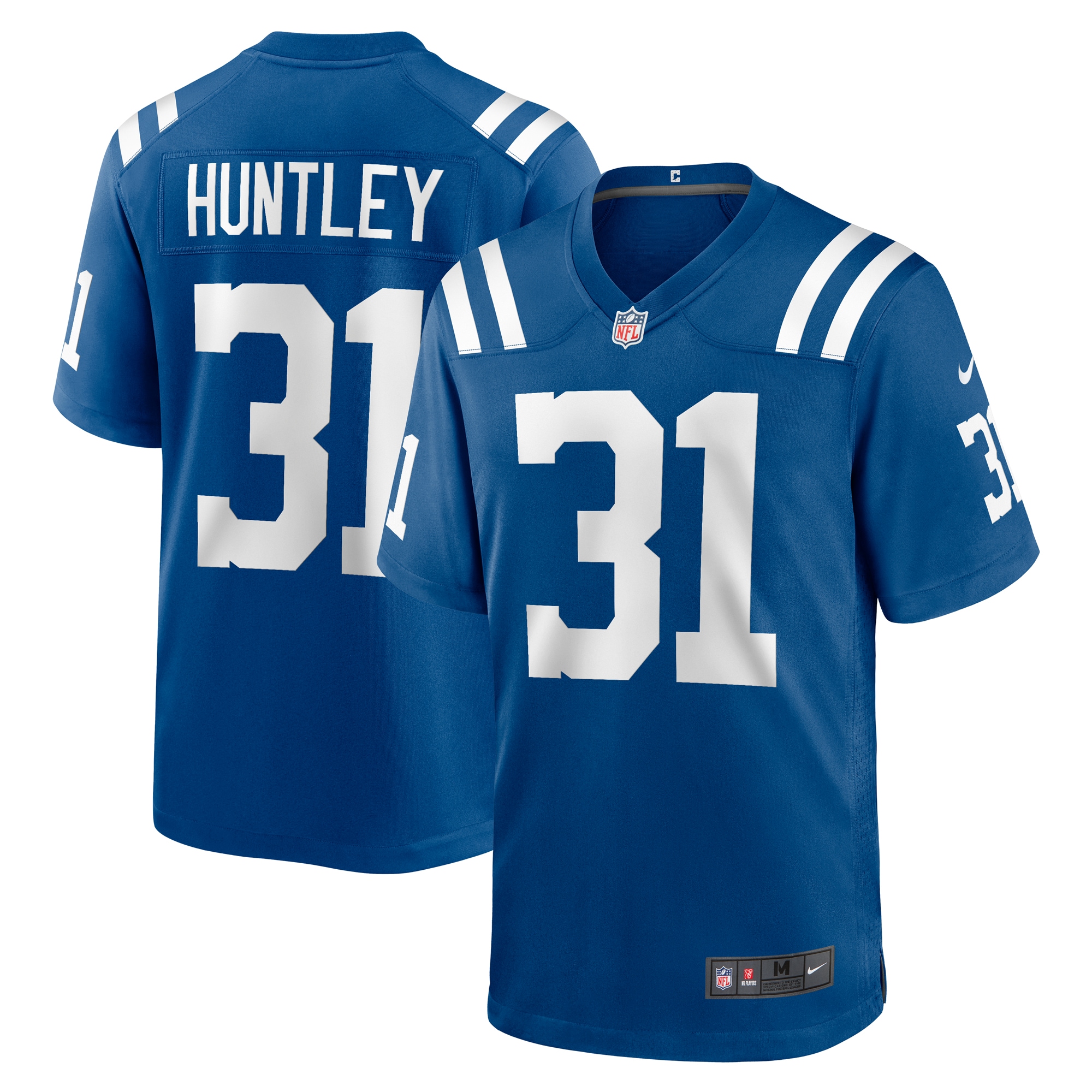 Men's Indianapolis Colts Jason Huntley Royal Team Game Jersey
