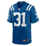 Men's Indianapolis Colts Jason Huntley Royal Team Game Jersey
