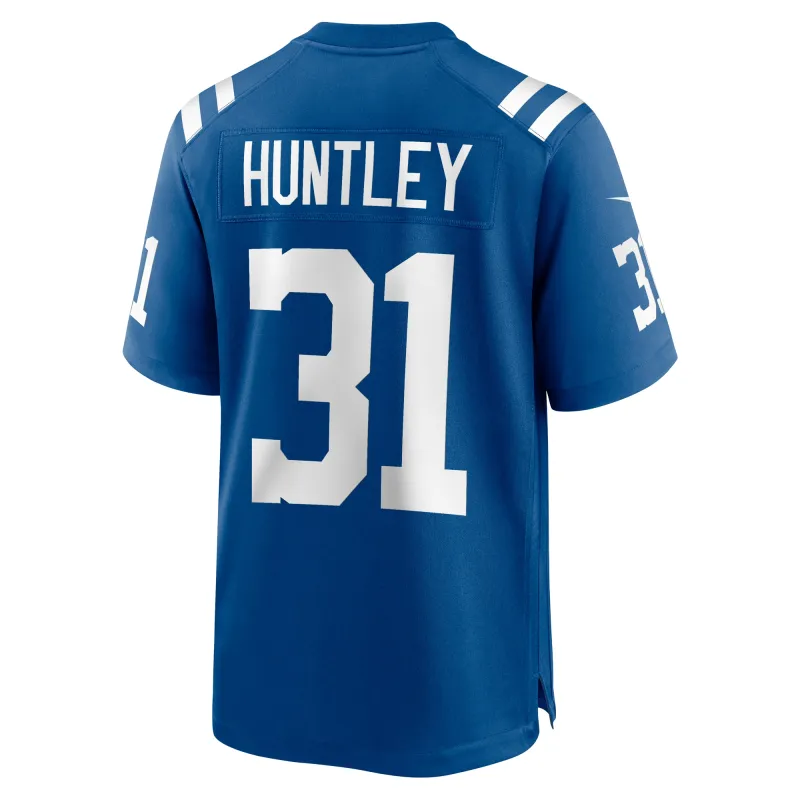 Men's Indianapolis Colts Jason Huntley Royal Team Game Jersey