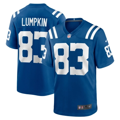 Men's Indianapolis Colts Johnny Lumpkin Royal Team Game Jersey 01
