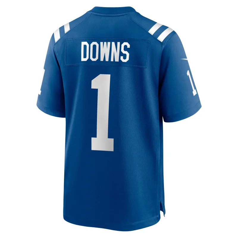 Men's Indianapolis Colts Josh Downs Royal Team Game Jersey