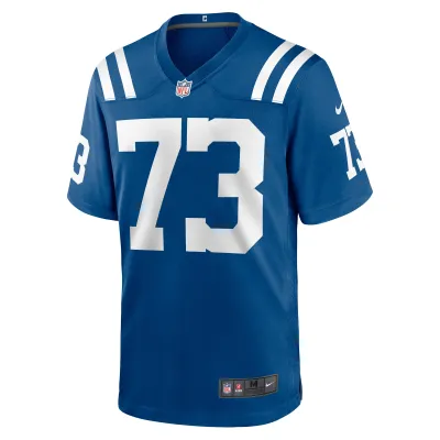 Men's Indianapolis Colts Josh Sills Royal Team Game Jersey 02